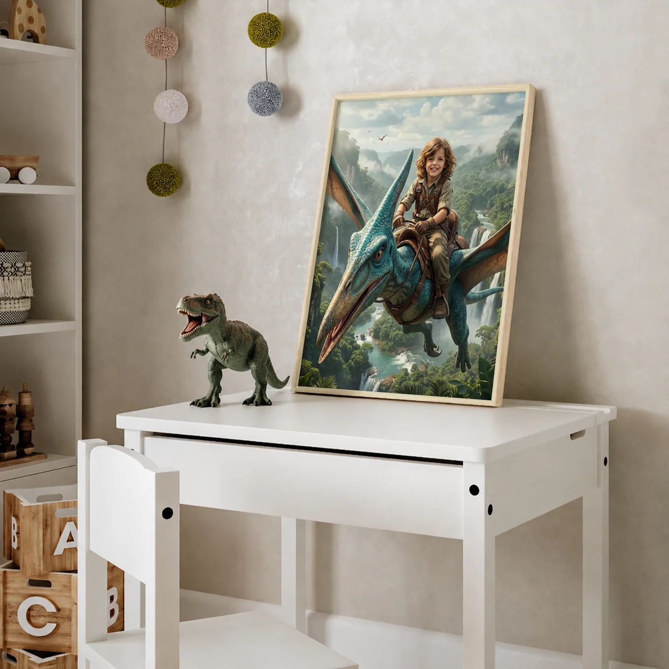 Personalized Poster "Flying Dino"