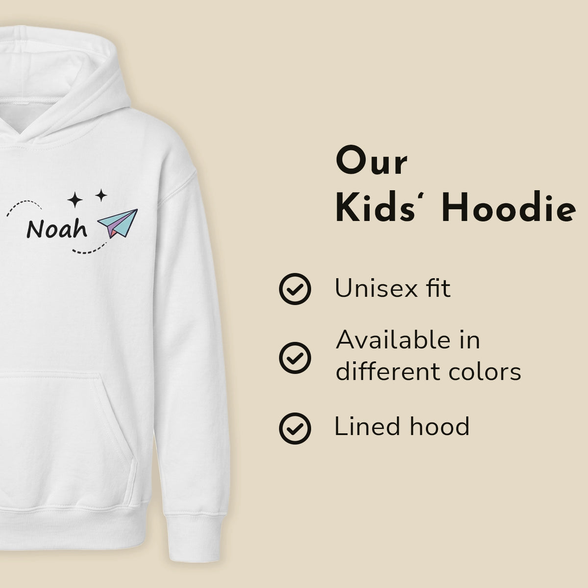 Personalized Kids Hoodie "Kindergarten" — View 9