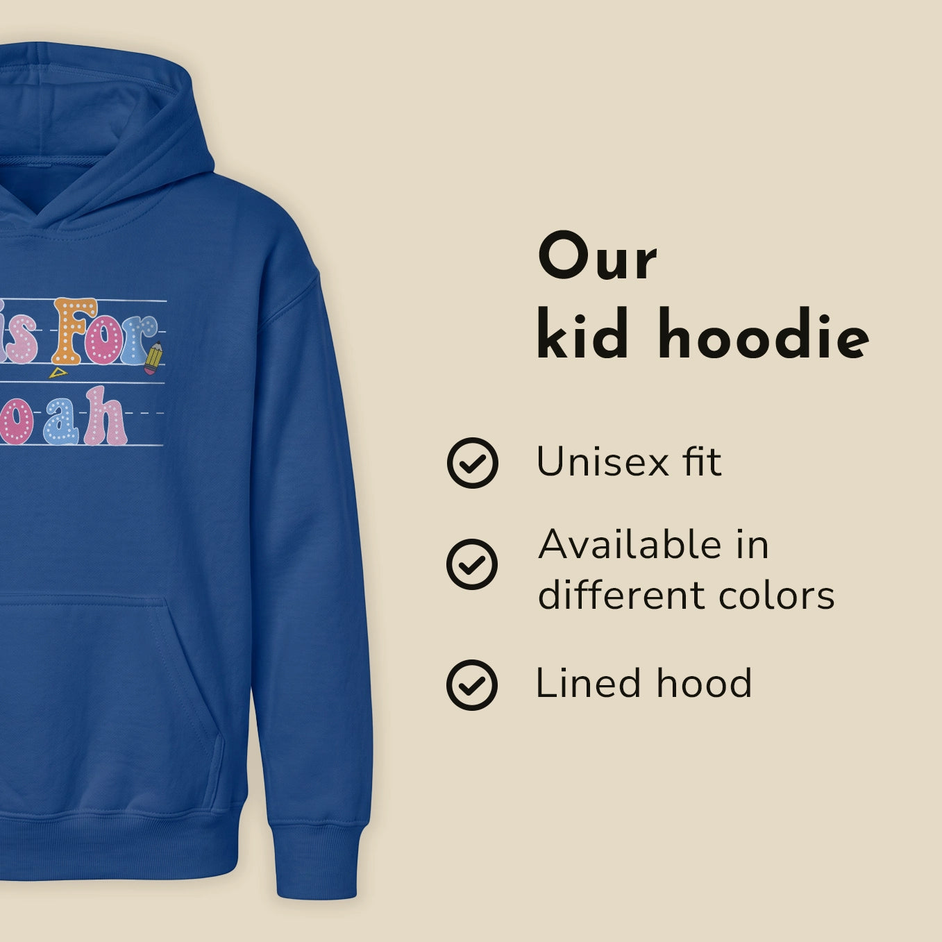 Personalized Kids Hoodie "School"