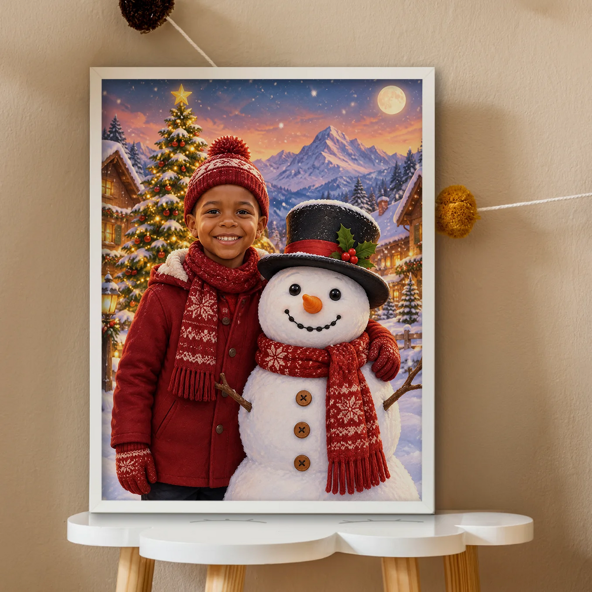 Personalized Children's Poster "Snow Magic"