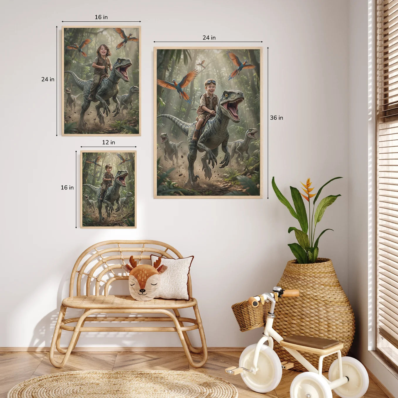 Personalized Kids Poster "Dinosaur"