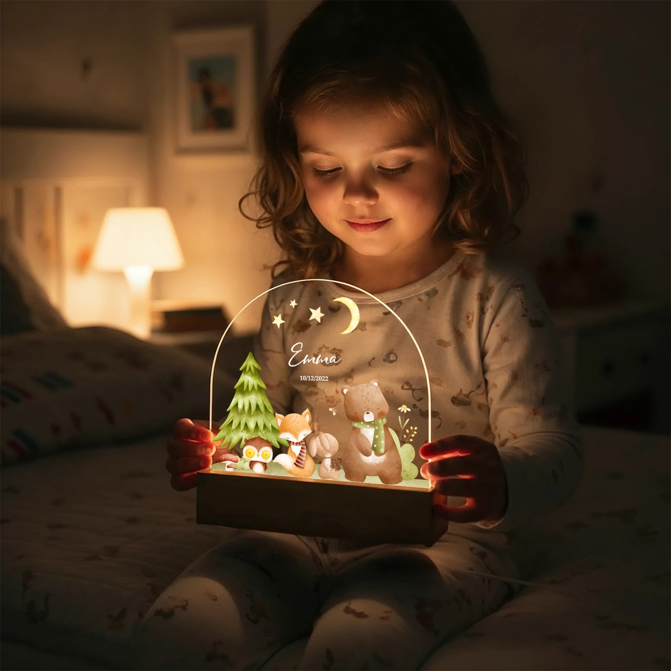 Personalized Night Light "Forest Animals"